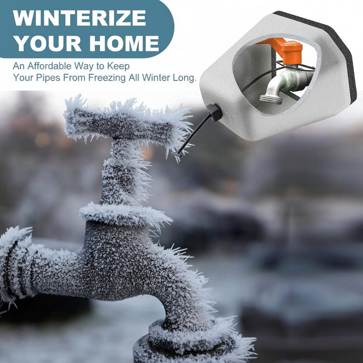 Outdoor Faucet Covers Insulated Foam Freeze Protection Winter