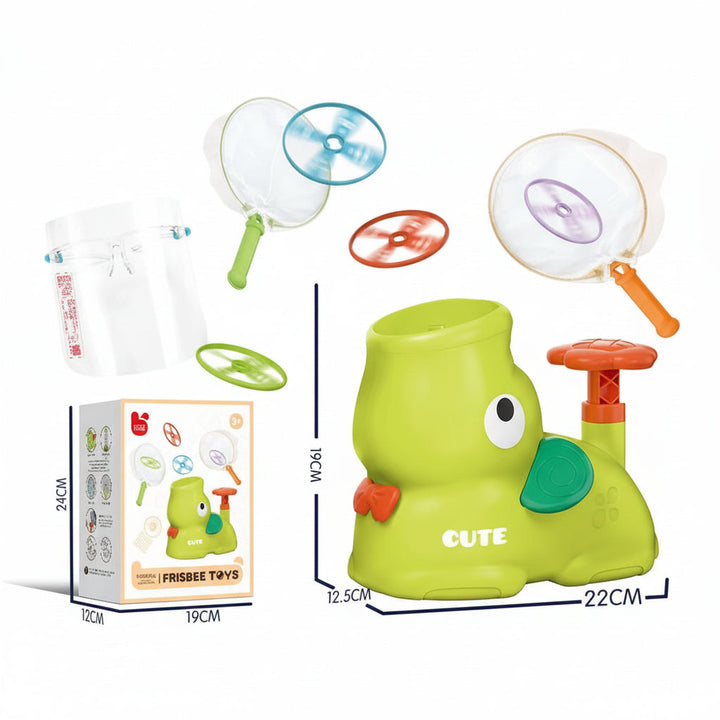 Kids Toy Frisbee Launcher Net Game Active Catch Play Set