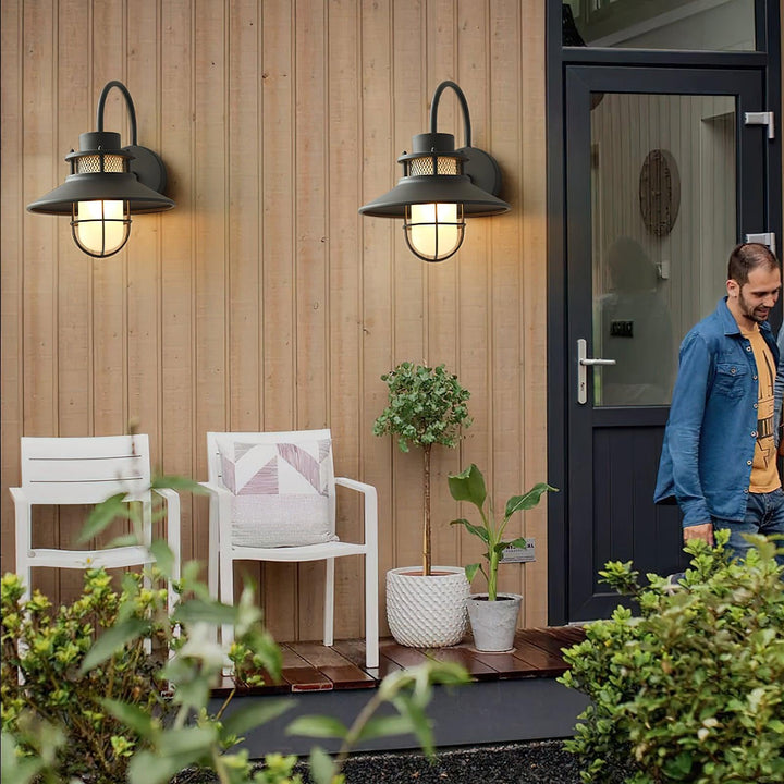 Felix Outdoor Wall Lamp | Industrial Waterproof Light Fixture