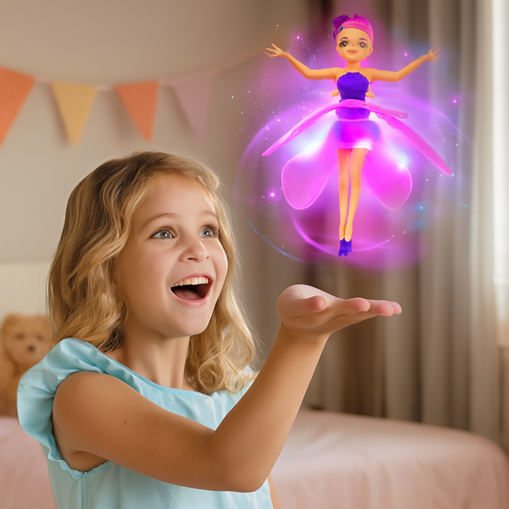 Flying Fairy Princess Toy LED Lights Hand Sensor Kids