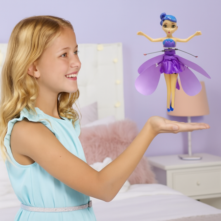 Flying Fairy Princess Toy LED Lights Hand Sensor Kids