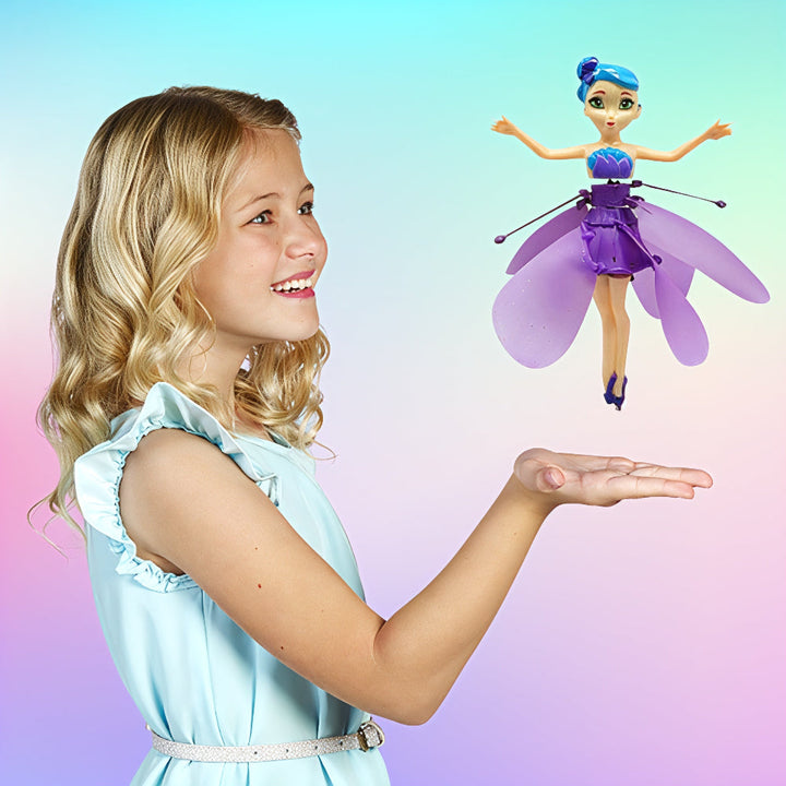 Flying Fairy Princess Toy LED Lights Hand Sensor Kids