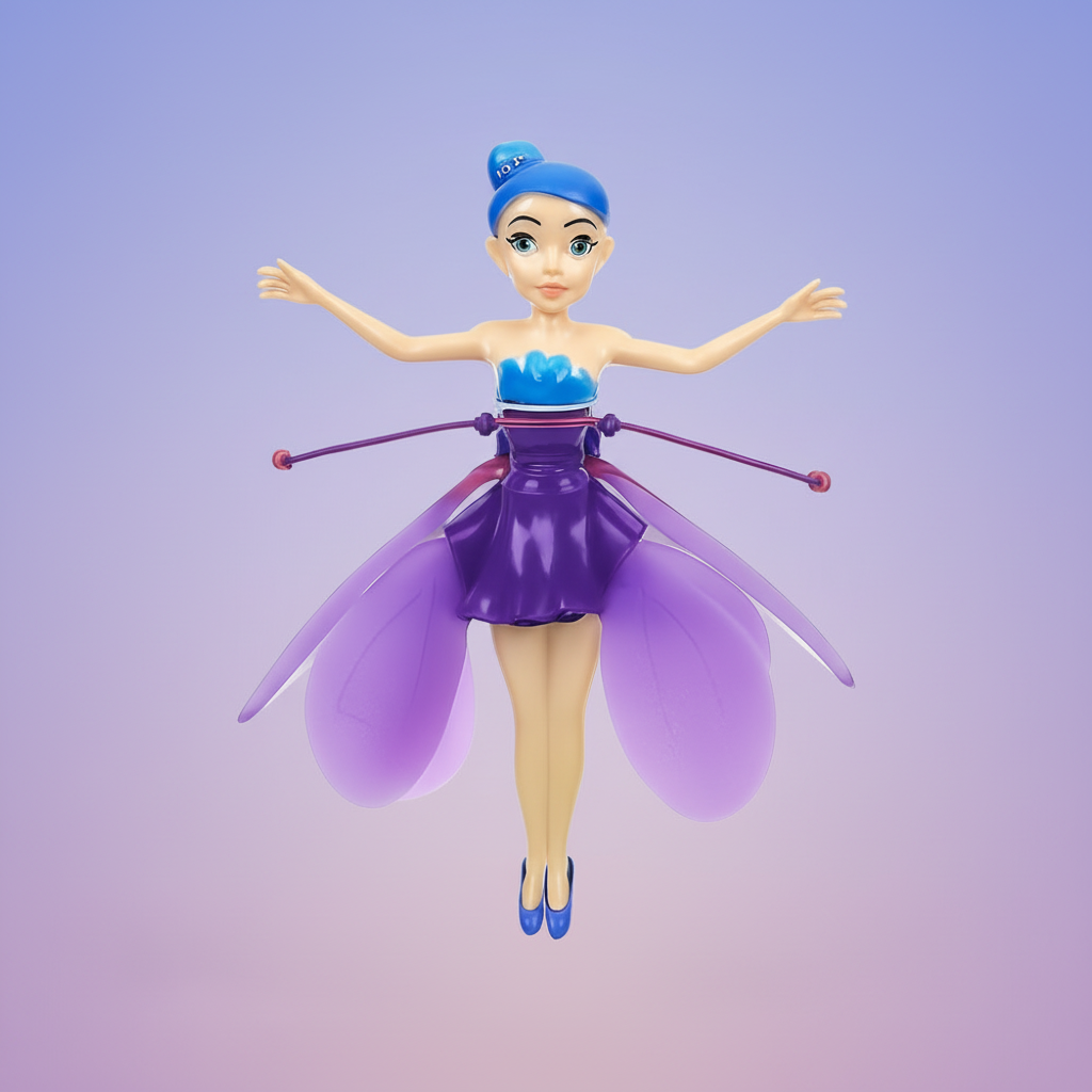 Flying Fairy Princess Toy LED Lights Hand Sensor Kids