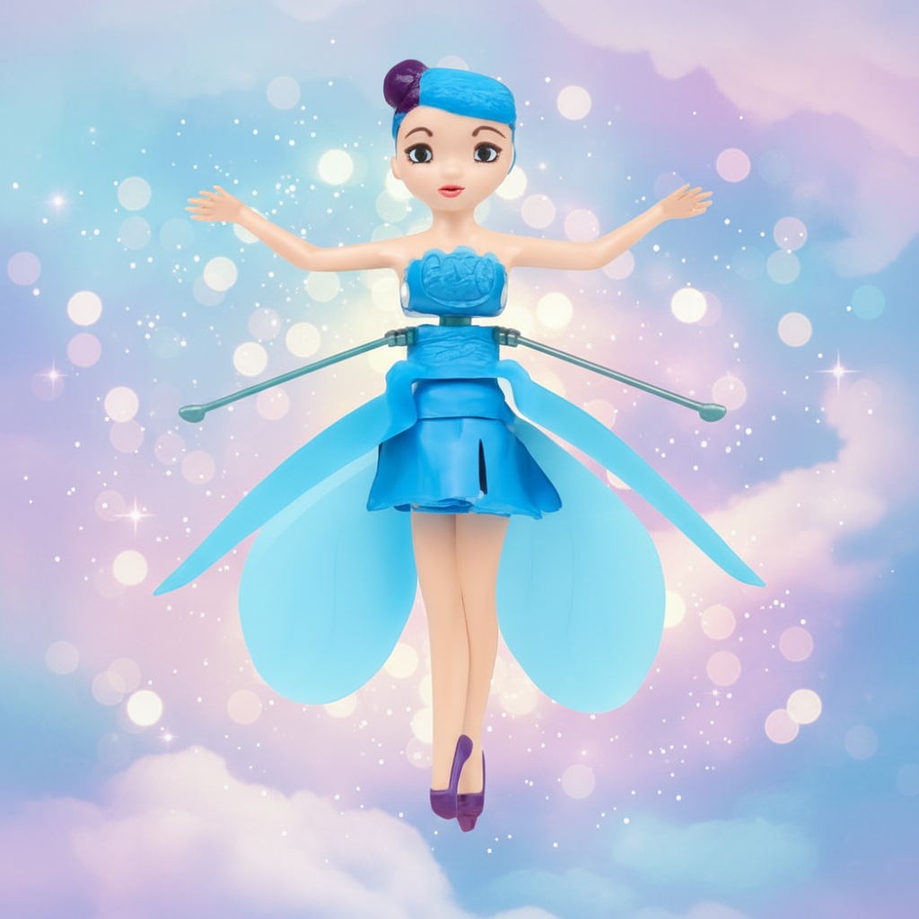 Flying Fairy Princess Toy LED Lights Hand Sensor Kids