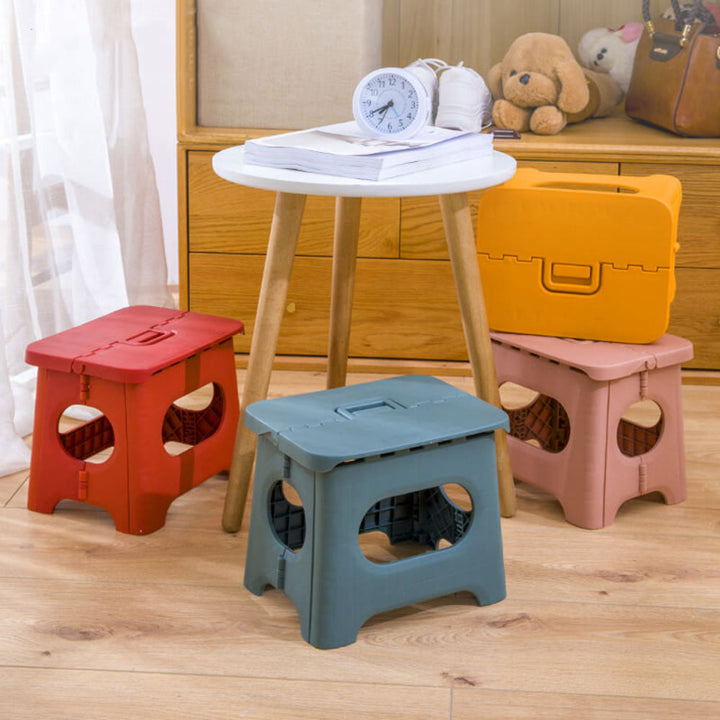 Step Stool Folding Plastic Portable Home Footstool