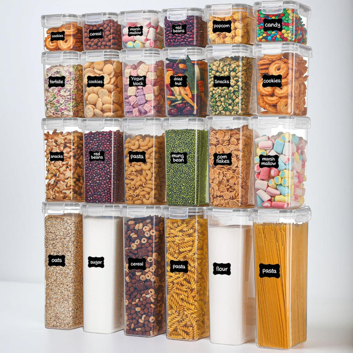 Food Storage Containers Airtight Stackable Clear Kitchen Set