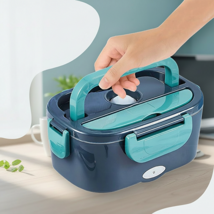 Electric Lunch Box Portable Heated Food Container Stainless Steel