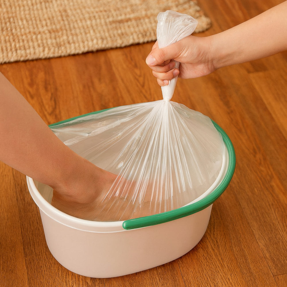 Foot Spa Liner Disposable Plastic Bag Pedicure Tub Cover Set