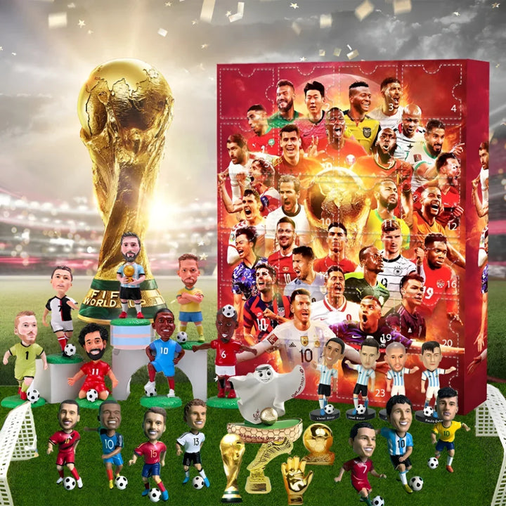 Football Advent Calendar Figure Display Set