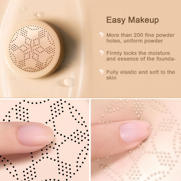 Foundation Makeup Cushion Compact Natural Coverage Face Applicator