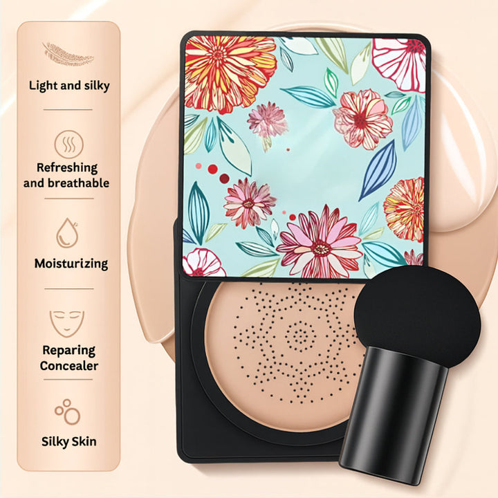 Foundation Makeup Cushion Compact Natural Coverage Face Applicator