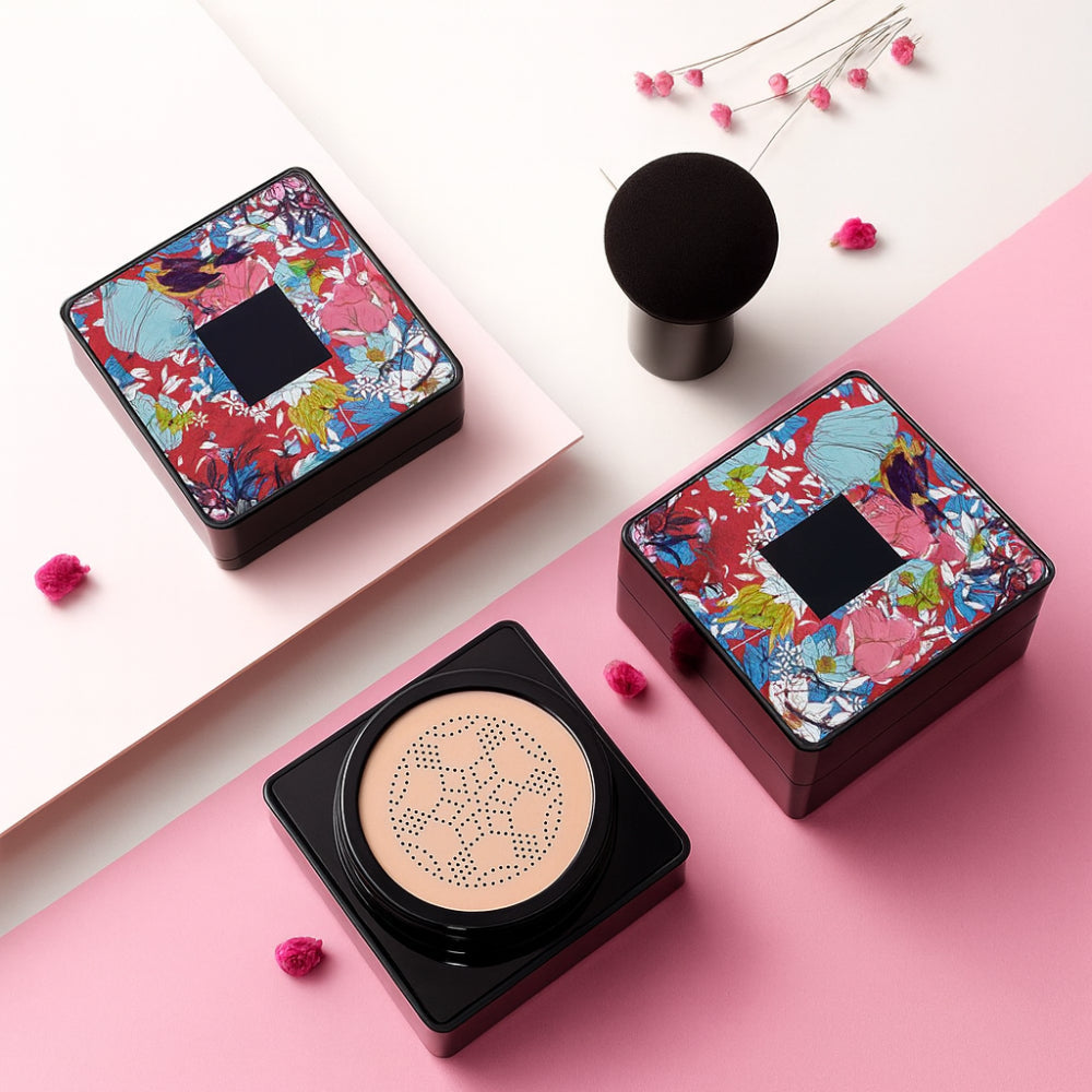 Foundation Makeup Cushion Compact Natural Coverage Face Applicator