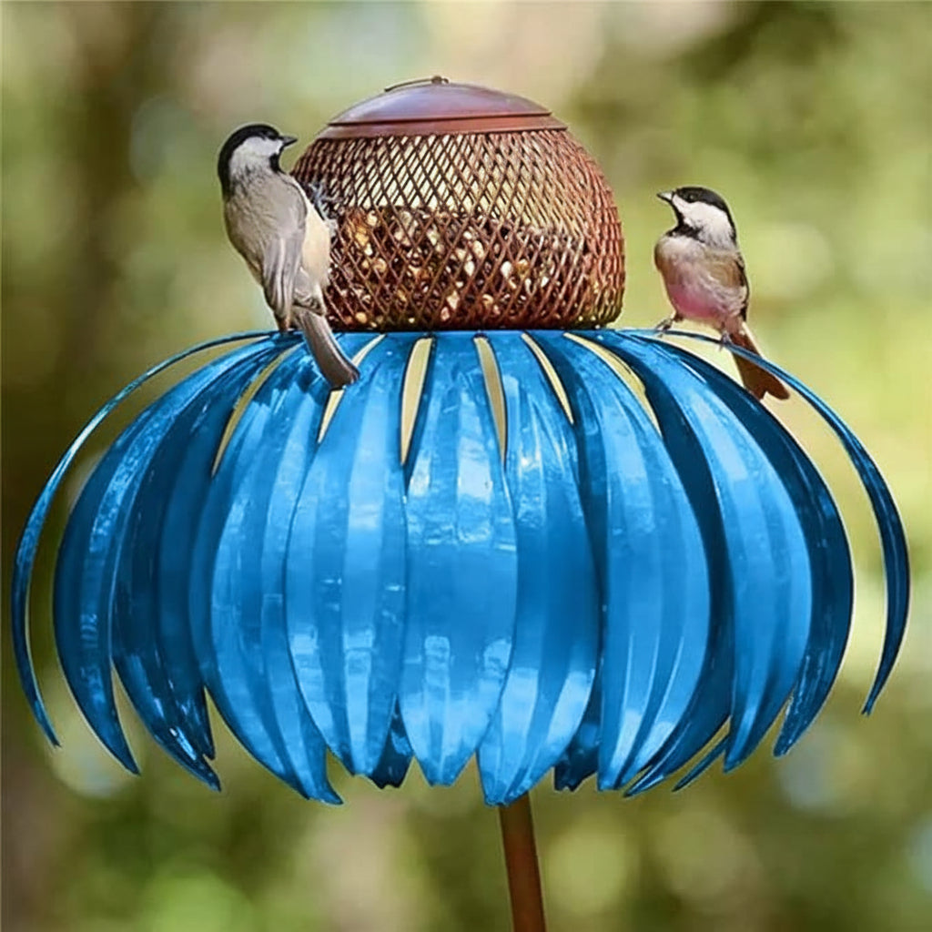 Bird Feeder Metal Garden Sunflower Hanging Outdoor Feeding Bowl