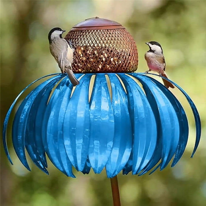 Bird Feeder Metal Garden Sunflower Hanging Outdoor Feeding Bowl