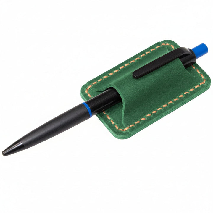 Pen Holder Leather Journal Clip Hand Stitched Full Grain Accessory