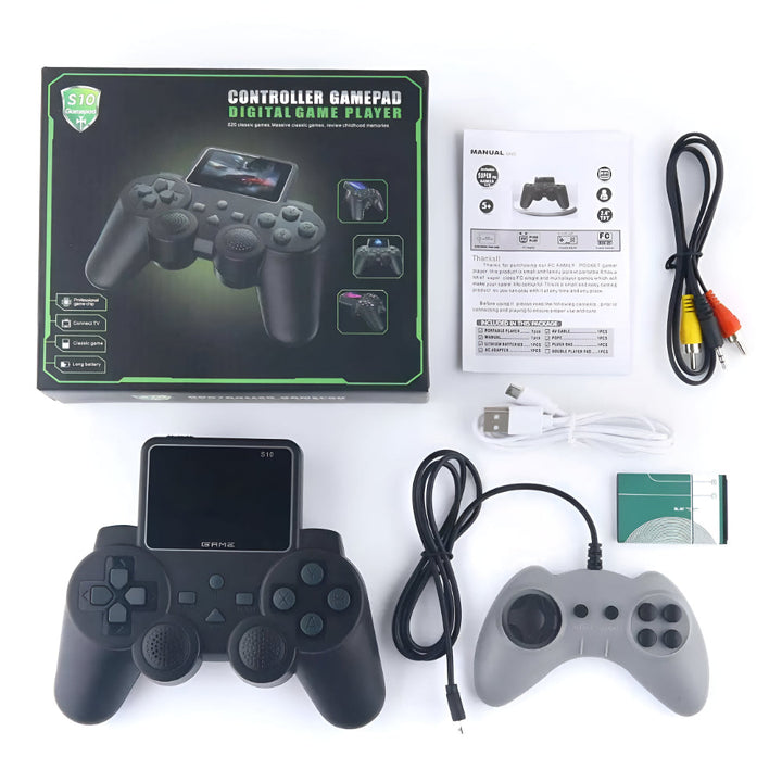 Gaming Console Handheld Retro Game Player Wireless Controller Set