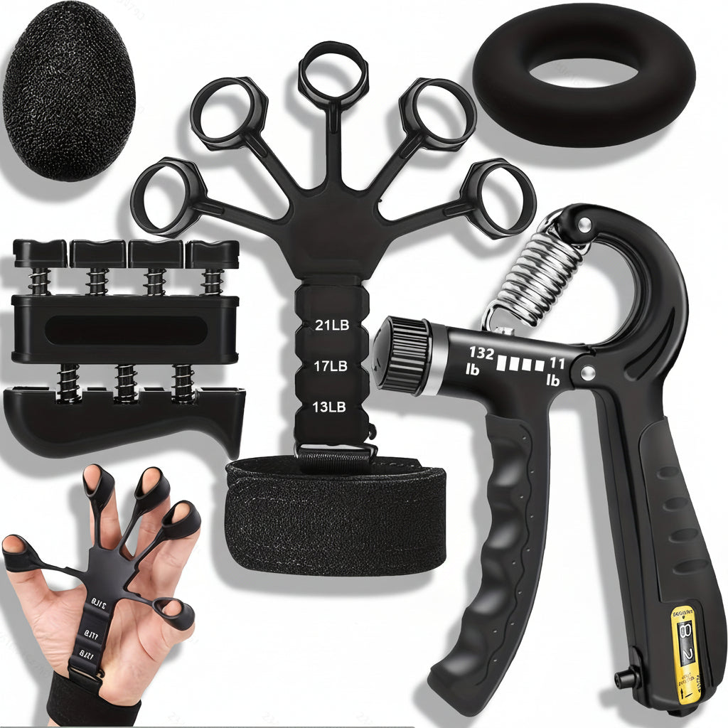 Hand Gripper Forearm Strength Sneaker Adjustable Metal Workout Set