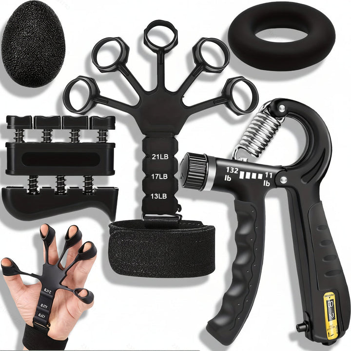 Hand Gripper Forearm Strength Sneaker Adjustable Metal Workout Set