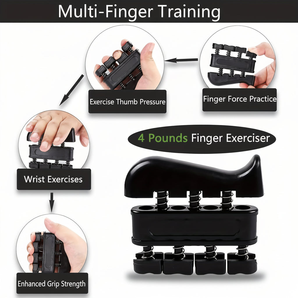 Hand Gripper Forearm Strength Sneaker Adjustable Metal Workout Set