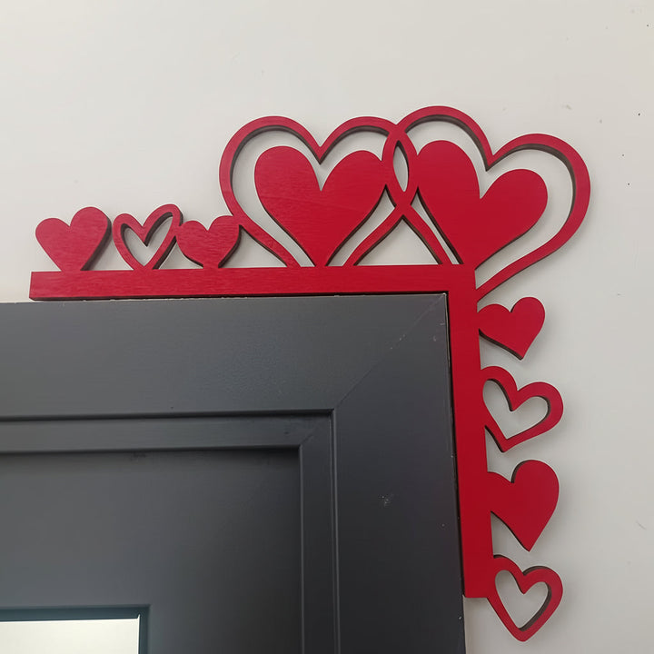 Wall Art Heart Frame Mirror Sticker Acrylic Room Decor