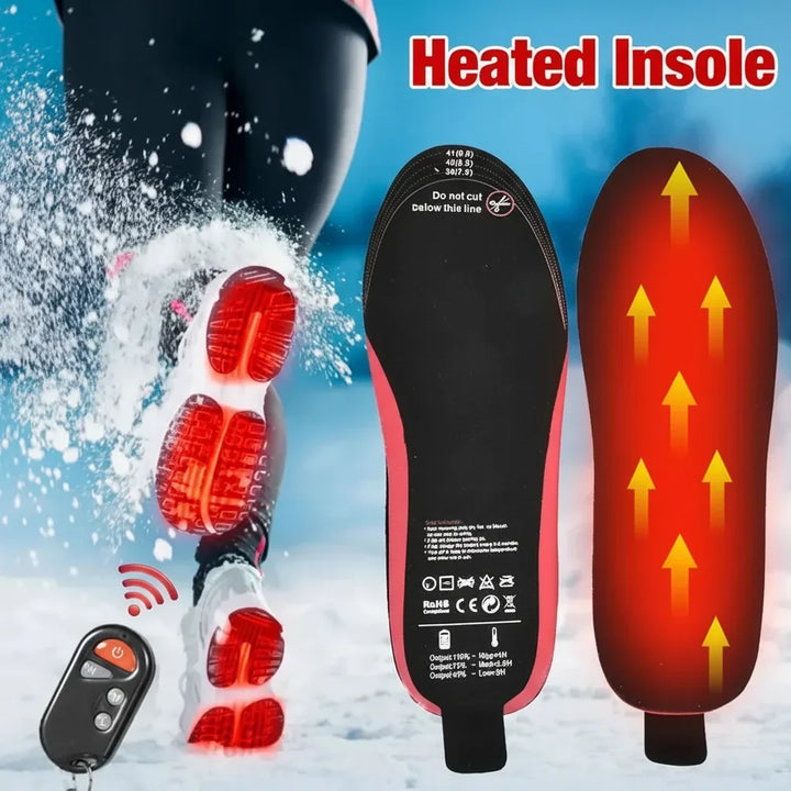 Heated Insoles Rechargeable Wireless Remote Winter Shoe Inserts