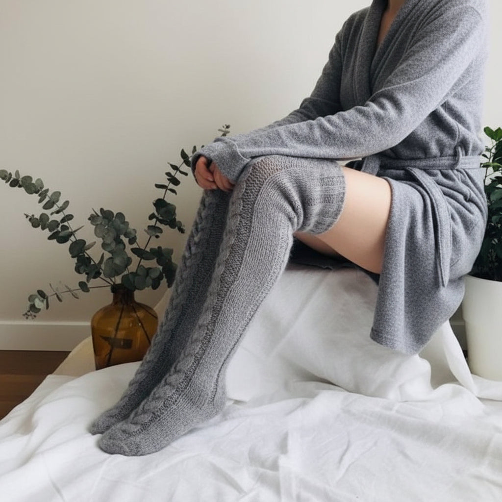 Knee High Socks Warm Winter Comfort Stockings