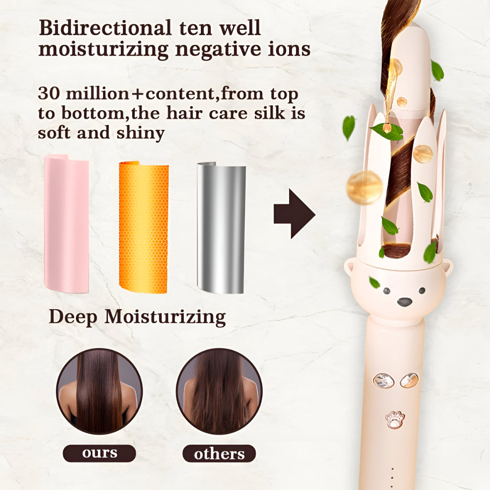 Hair Curler Automatic Rotating Ceramic Curling Iron Easy Styling