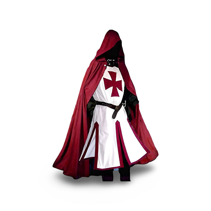 Halloween Costume Medieval Knight Cloak Cosplay Outfit