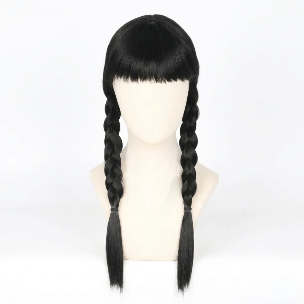 Halloween Costume Wig Braided Hair Dress Up Accessory