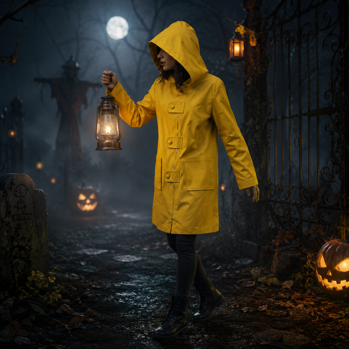 Halloween Costumes Hooded Raincoat Cosplay Jacket