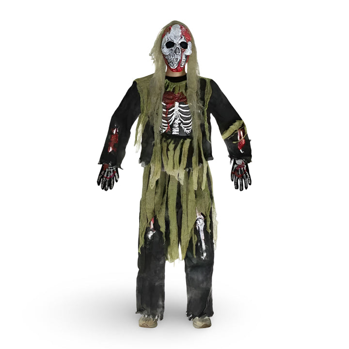 Halloween Costumes Skeleton Zombie Mask Outfit Set