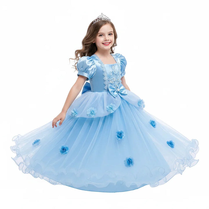 Halloween Costumes Girls Princess Dress Lace Party Gown