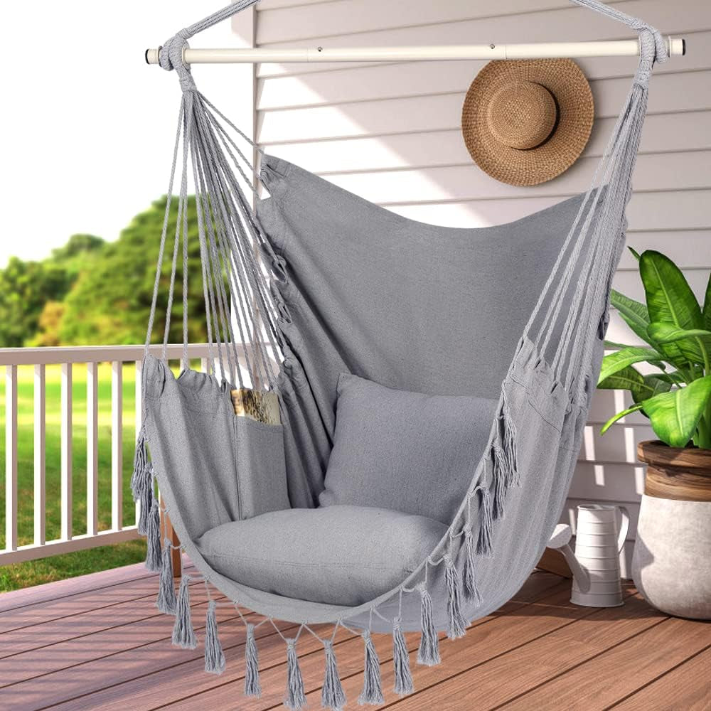Hammock Chair Hanging Swing Seat Indoor Outdoor