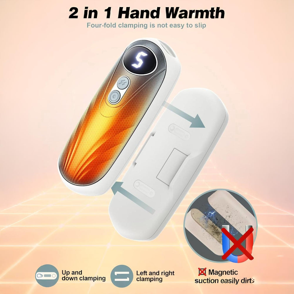 Hand Warmers Rechargeable LED Pocket Heater Set