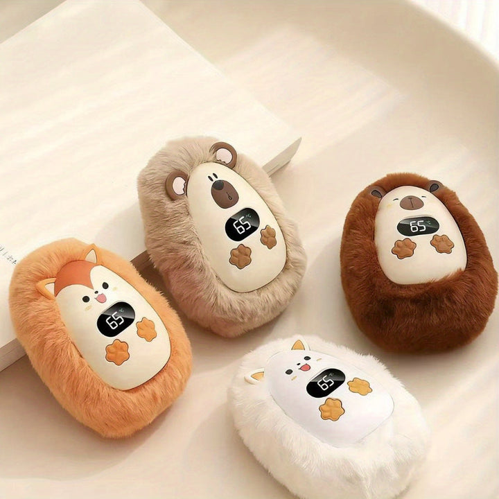 Hand Warmers Rechargeable Plush Pocket Heater With LCD Display