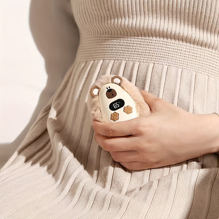 Hand Warmers Rechargeable Plush Pocket Heater With LCD Display
