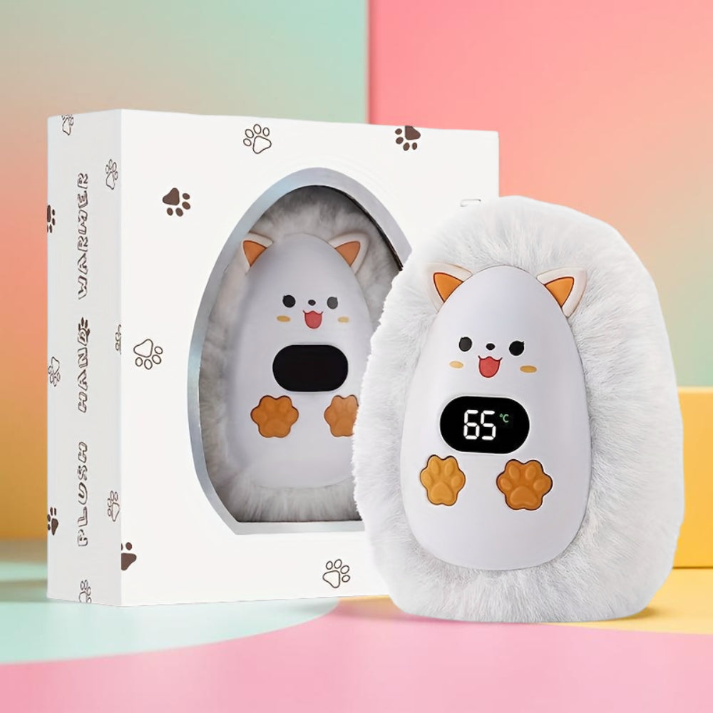 Hand Warmers Rechargeable Plush Pocket Heater With LCD Display