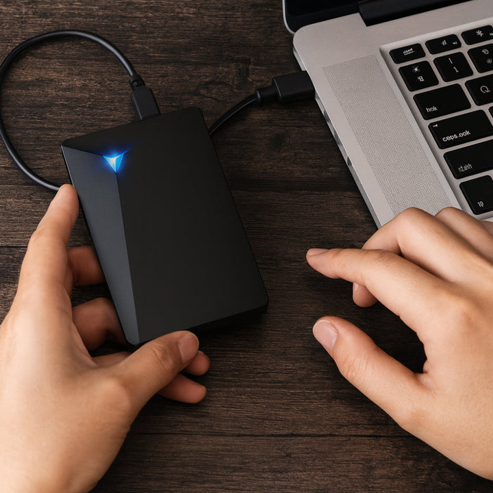 Hard Drive Portable External USB Storage Device Slim Design