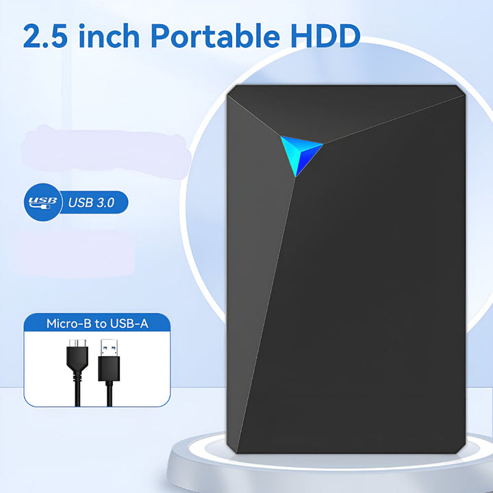 Hard Drive Portable External USB Storage Device Slim Design