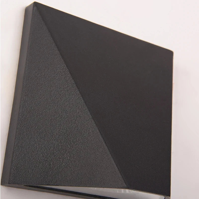 Modern Black LED Wall Light | 5W Waterproof Aluminium Outdoor Lamp