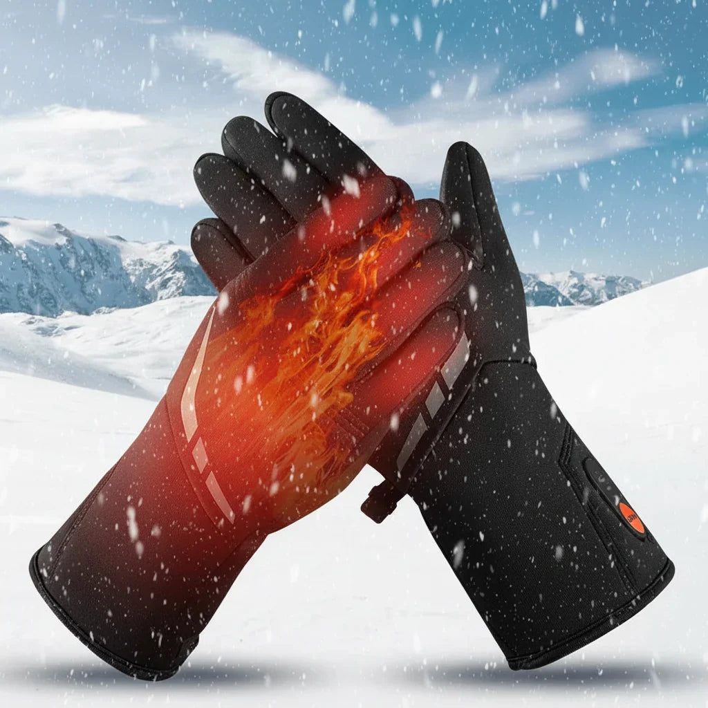 Heated Gloves Battery Powered Waterproof Touchscreen Winter Gloves