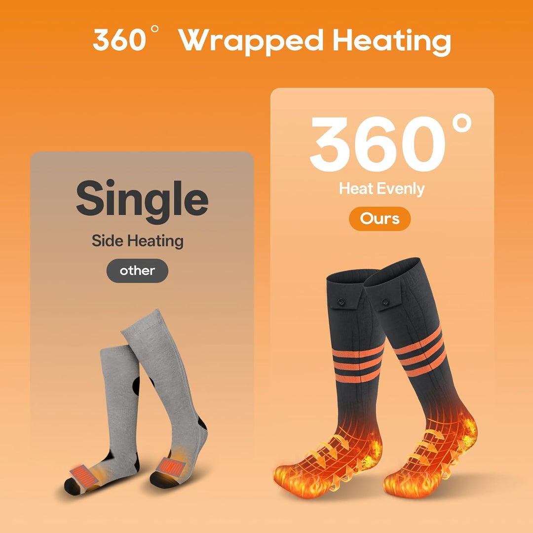 Heated Socks Temperature Control App Control Outdoor Use