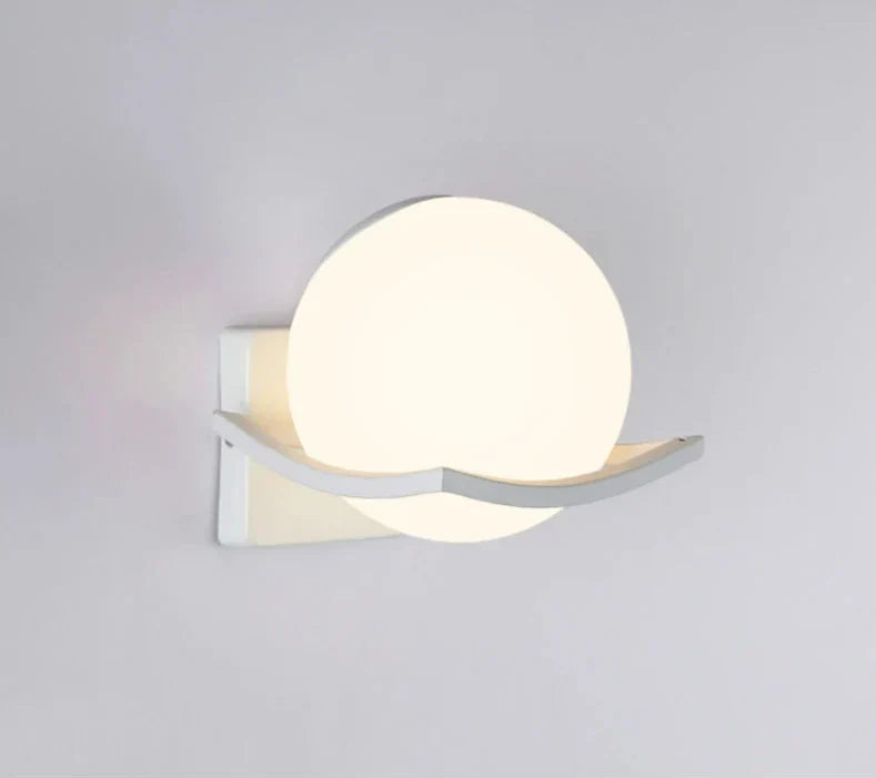 Makar Wall Light | Modern European Glass Globe Sconce