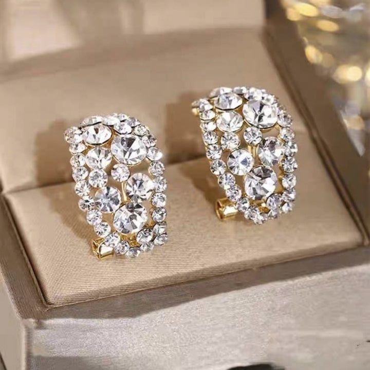Hoop Earrings Sterling Alloy Diamond Earrings Mothers Day