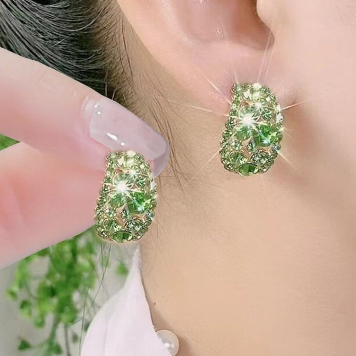 Hoop Earrings Sterling Alloy Diamond Earrings Mothers Day