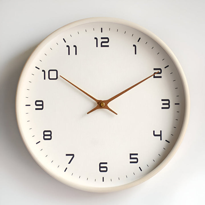 Wall Clock Modern Wooden Silent Non-Ticking Decorative Home Clock