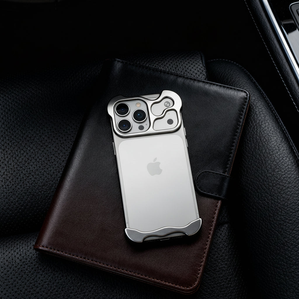 Phone Case Slim Titanium Alloy Protective Magnetic Cover