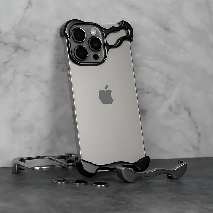 Phone Case Slim Titanium Alloy Protective Magnetic Cover