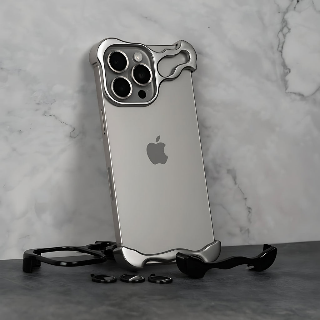 Phone Case Slim Titanium Alloy Protective Magnetic Cover