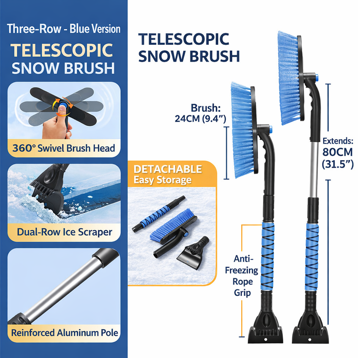 Ice Scraper Snow Brush Car Windshield Tool